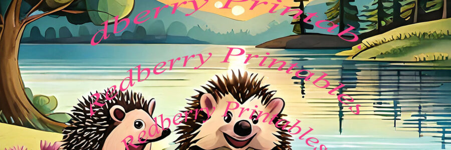Happy Hedgehogs by the Lakeside Images